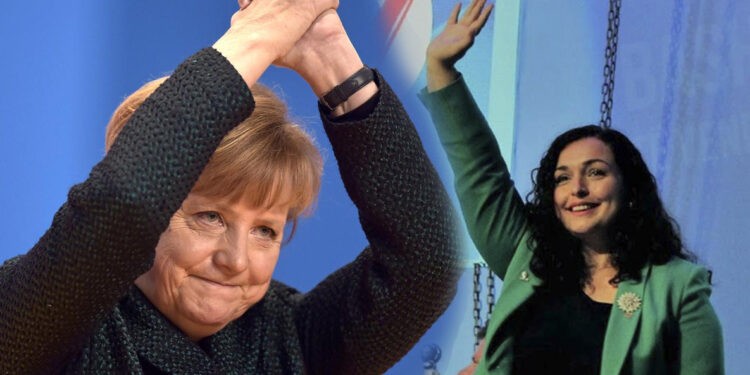 Angela Merkel - Vjosa Osmani